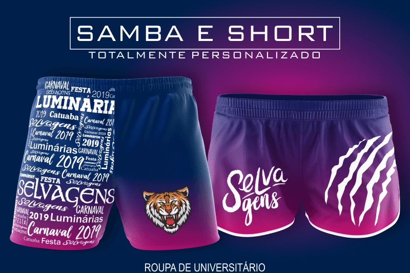 Samba e Short Personalizado